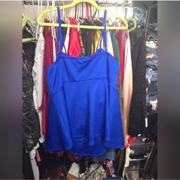 Nwt Torrid 2x Scuba Strappy Peplum Top - Picture 5 of 5